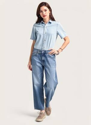 Salopetă-pantalon albastru LE TEMPS DES CERISES femeie