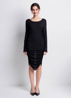 Rochie scurtă negru NOISY MAY femeie