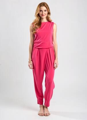Salopetă-pantalon roz TERRA DI SIENA femeie
