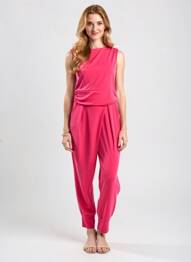 Salopetă-pantalon roz TERRA DI SIENA femeie