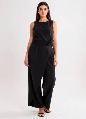 Salopetă-pantalon negru VILA femeie