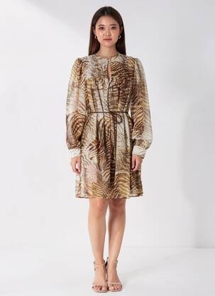 Rochie midi verde GUESS femeie