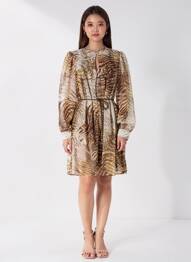 Rochie midi verde GUESS femeie