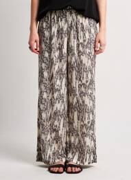 Pantalon larg negru OBJECT femeie
