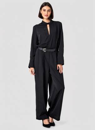Salopetă-pantalon negru MANGO femeie