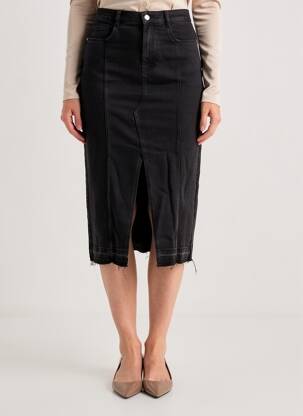 Fustă midi negru JACQUELINE DE YONG femeie