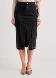 Fustă midi negru JACQUELINE DE YONG femeie