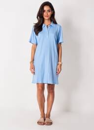 Rochie scurtă albastru PIECES femeie