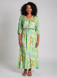 Rochie lungă verde AMELIE & AMELIE femeie