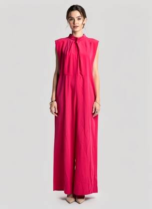 Salopetă-pantalon roz MANGO femeie
