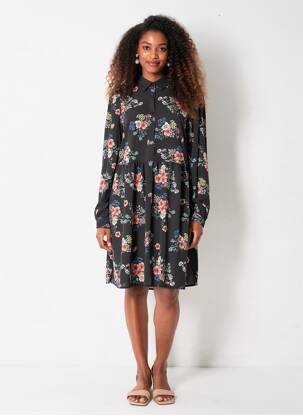 Rochie midi negru VERO MODA femeie