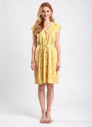 Rochie scurtă galben STREET ONE femeie