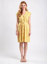 Rochie scurtă galben STREET ONE femeie