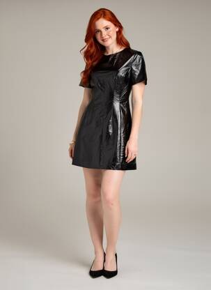 Rochie scurtă negru ASTRID BLACK LABEL femeie