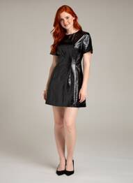 Rochie scurtă negru ASTRID BLACK LABEL femeie