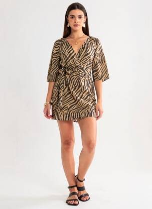 Rochie scurtă negru MANGO femeie