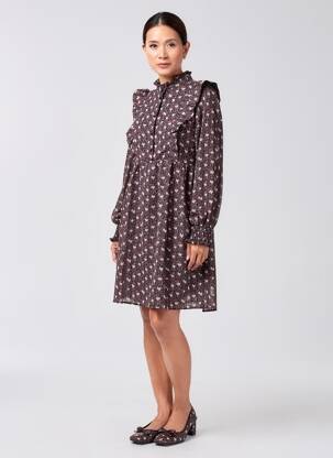 Rochie lungă maro MOLLY BRACKEN femeie
