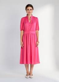 Rochie lungă roz MORGAN femeie