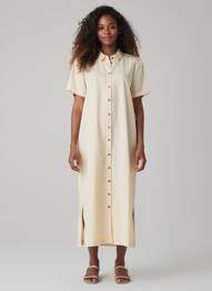 Rochie scurtă bej OBJECT femeie