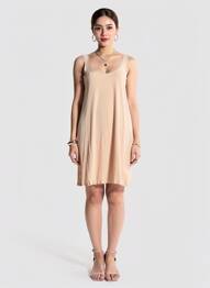 Rochie scurtă bej STREET ONE femeie
