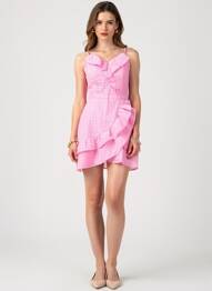 Rochie scurtă roz NAF NAF femeie