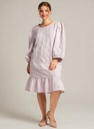Rochie midi roz JACQUELINE DE YONG femeie
