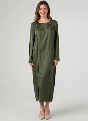 Rochie lungă verde OBJECT femeie