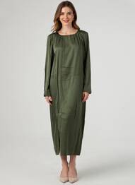 Rochie lungă verde OBJECT femeie