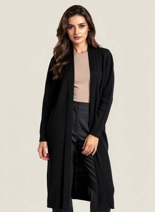 Vestă cu mâneci lungi negru OBJECT femeie