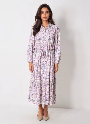 Rochie lungă violet TOM TAILOR femeie