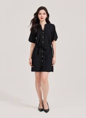Rochie scurtă negru VILA femeie