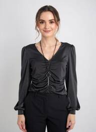 Tricou negru MORGAN femeie
