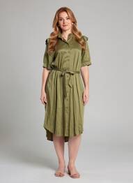 Rochie midi verde NUMPH femeie