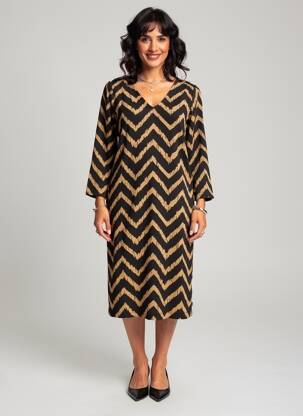 Rochie midi maro GARCIA femeie