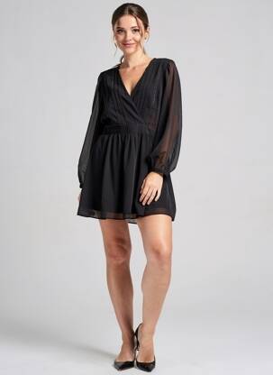 Rochie scurtă negru MANGO femeie