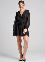 Rochie scurtă negru MANGO femeie