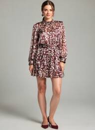 Rochie scurtă violet MANGO femeie