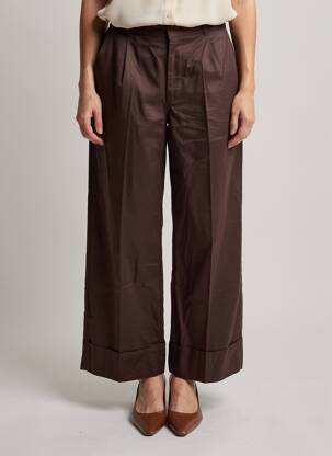 Pantalon drept maro YUGEN femeie