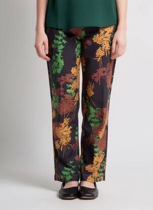 Pantalon drept maro ASTRID BLACK LABEL femeie