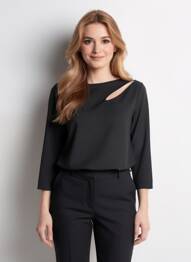 Tricou negru AMELIE & AMELIE femeie