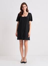 Rochie scurtă negru MANGO femeie