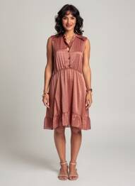 Rochie midi portocaliu MOLLY BRACKEN femeie