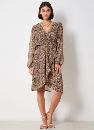 Rochie midi galben ONLY femeie