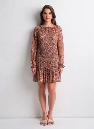 Rochie midi bej MANGO femeie