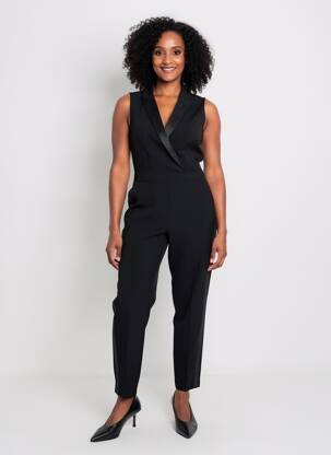 Salopetă-pantalon negru MORGAN femeie