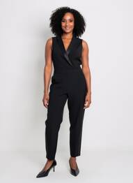 Salopetă-pantalon negru MORGAN femeie