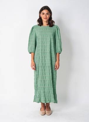 Rochie midi verde VILA femeie