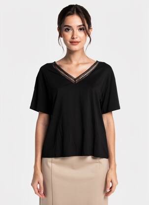 Tricou negru VILA femeie