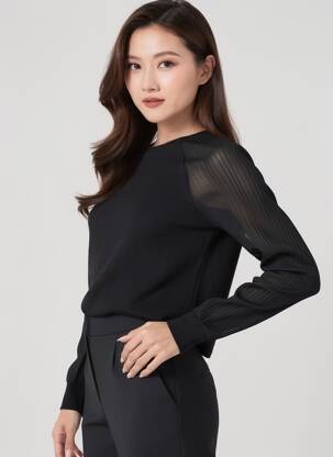 Top negru NAF NAF femeie