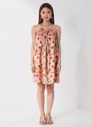 Rochie scurtă roz SUPERDRY femeie